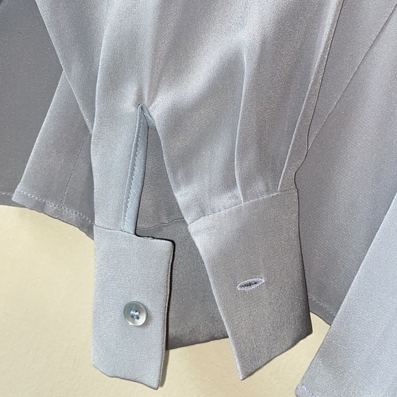 Zelda Gray Silk Blouse - Picture 5 of 6